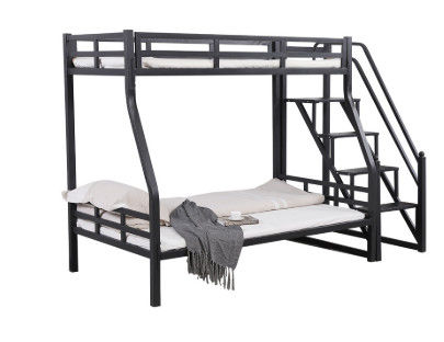 Двухъярусные кровати металла прочных детей, кровать просторной квартиры близнеца металла школы с скольжением
