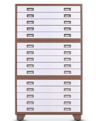 Подгонянная стальная картотека карты шкафа чертежа бумаги офисной мебели А4