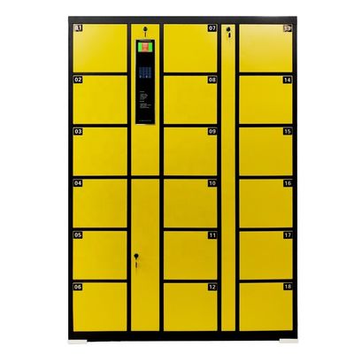Желтой черной зашифрованный собственной личностью шкафчик цифров безопасный, шкафчик 18 мобильных телефонов для офиса