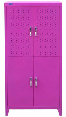 Пурпурной 4 шкаф комнаты прожития угла металла 1.2mm двери установленный стеной