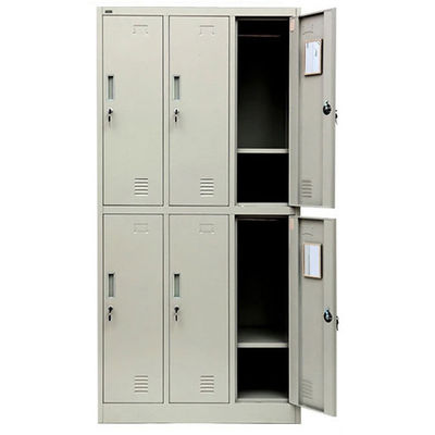 Офисная мебель дверей D450mm шкафа 6 шкафчика для хранения металла стальная