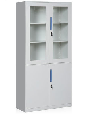 Структура кухонного шкафа KD книги офиса ящика для хранения карточк дверей стекла &amp; стали 4 стальная