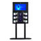 Черные влагостойкие стойка/установленная стена шкафа хранения сотового телефона вертикальные
