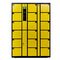 Зашифрованный собственной личностью электронные безопасные шкаф хранения шкафчика 18 желтый черный прочный