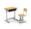 Стальные таблица и стул исследования для стула металла класса студентов с мебелью школы стола