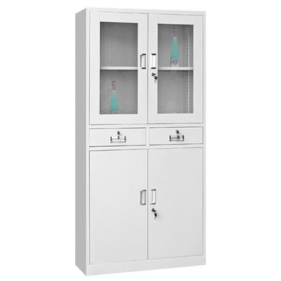 Средний кухонный шкаф хранения металла офисной мебели металла шкафа хранения двери качания 2-Drawers стальной
