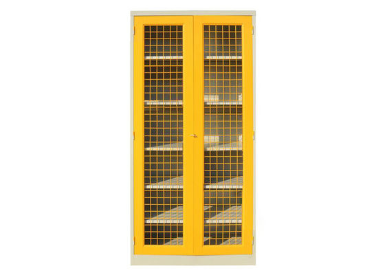Легкий соберите цвет стальных складных дверей сетей шарнира шкафов хранения желтый
