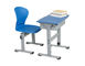 Голубые одиночные стол студента и набор стула, мебель школы таблицы сочинительства ребенка класса