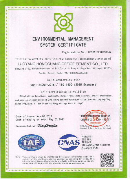 Китай Luoyang Forward Office Furniture Co.,Ltd Сертификаты